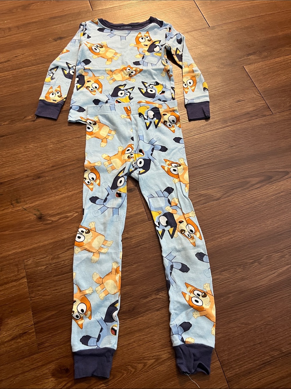 Kids Bluey Light Blue Two-Piece Pajama